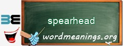 WordMeaning blackboard for spearhead